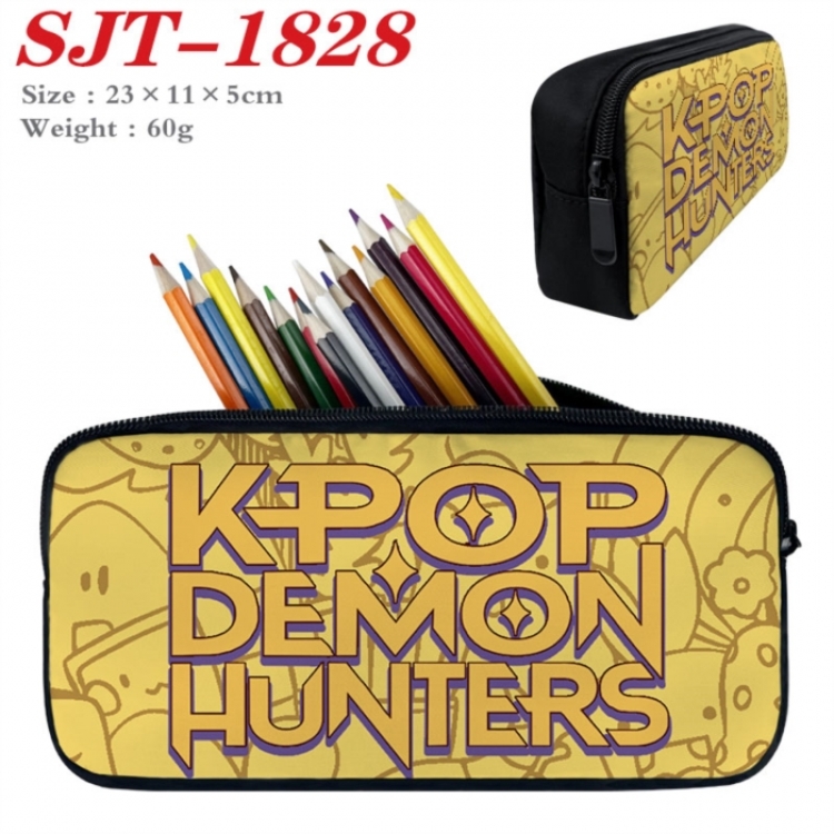 K-Pop:Demon Hunters Anime nylon student pencil case 23x11x5cm 
