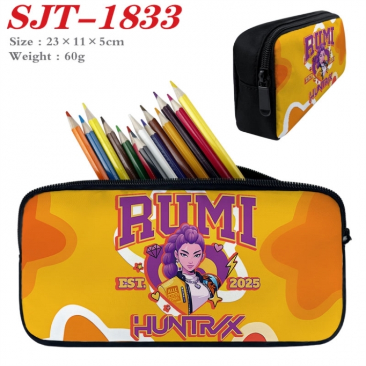 K-Pop:Demon Hunters Anime nylon student pencil case 23x11x5cm 
