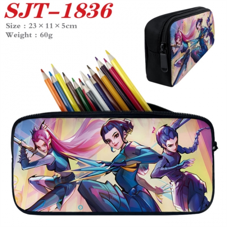 K-Pop:Demon Hunters Anime nylon student pencil case 23x11x5cm 