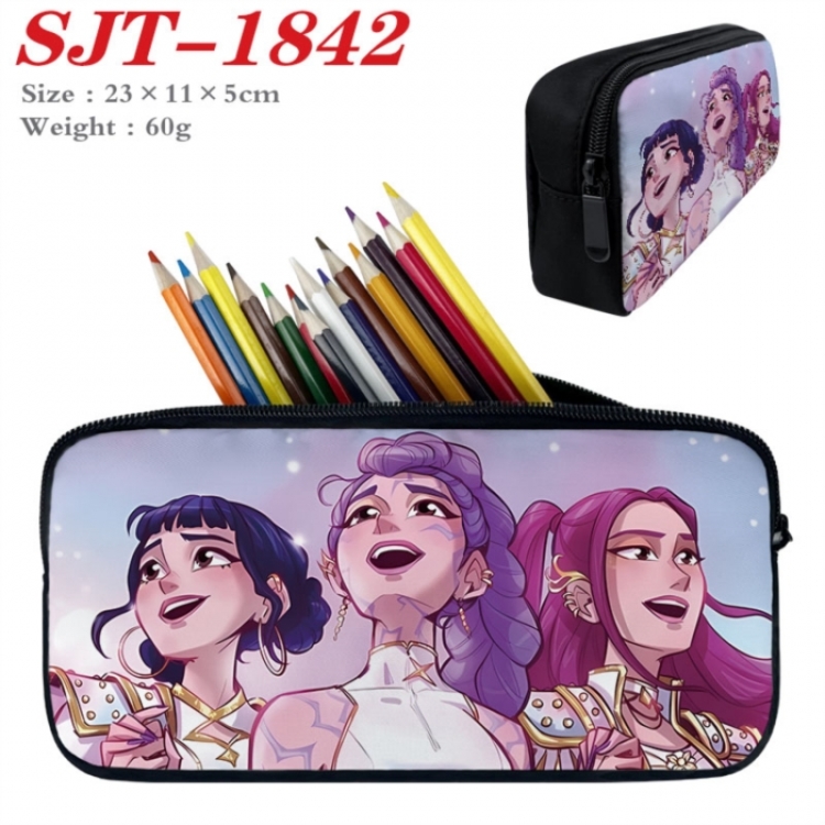 K-Pop:Demon Hunters Anime nylon student pencil case 23x11x5cm 