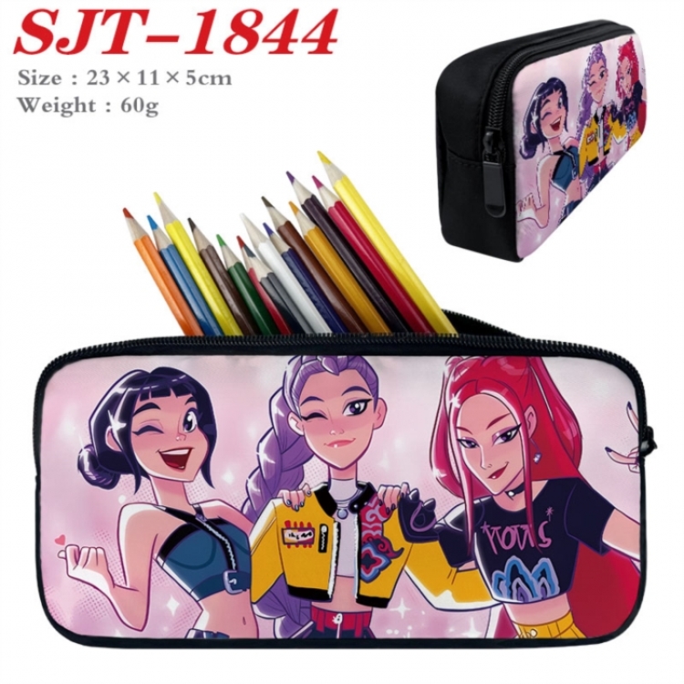 K-Pop:Demon Hunters Anime nylon student pencil case 23x11x5cm