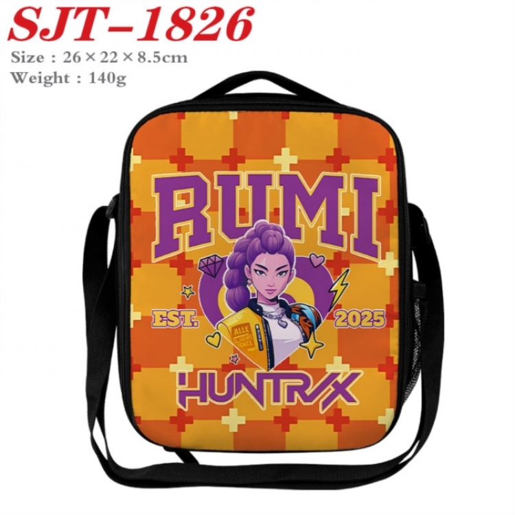 K-Pop:Demon Hunters Anime Lunch Bag Crossbody Bag 26x22x8.5cm 