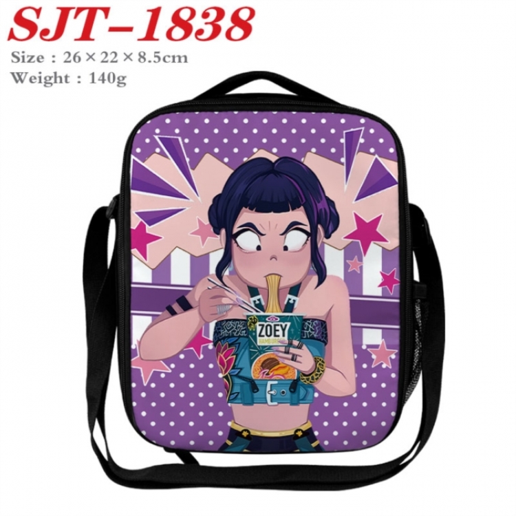 K-Pop:Demon Hunters Anime Lunch Bag Crossbody Bag 26x22x8.5cm 
