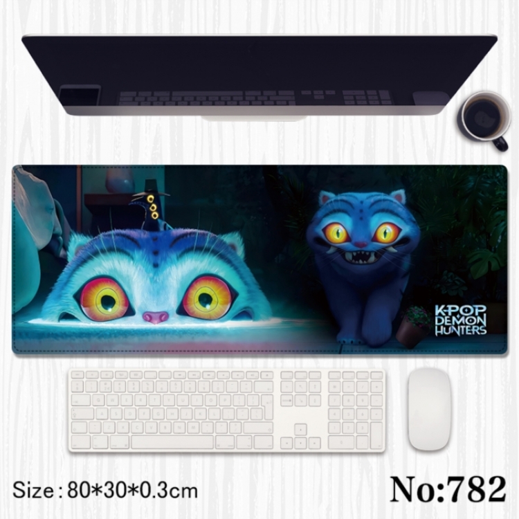 K-Pop:Demon Hunters  Anime peripheral computer mouse pad office desk pad multifunctional pad 80X30X0.3cm