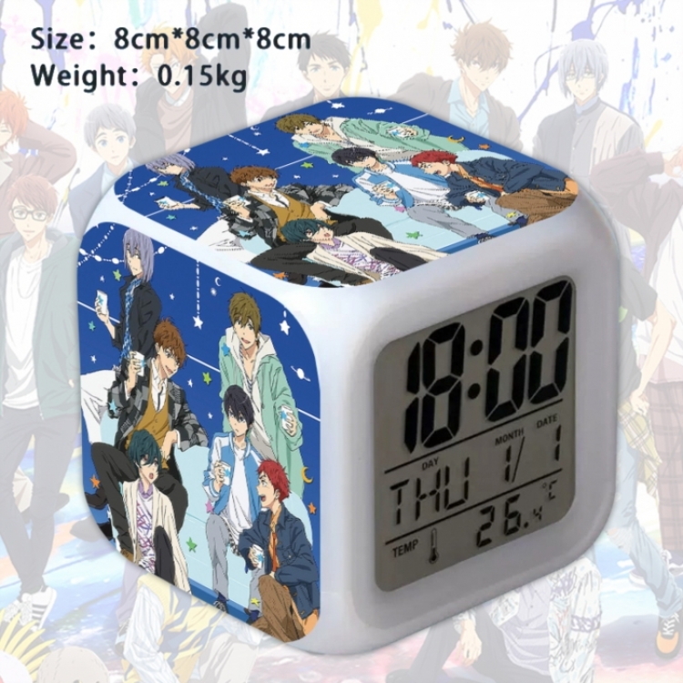 Free! Anime Square Alarm Clock 8x8x8cm