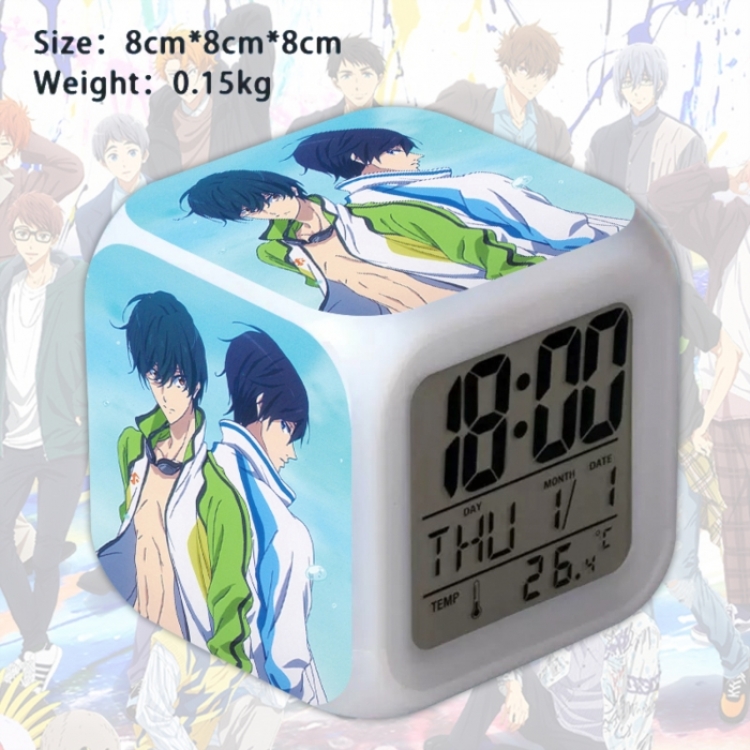 Free! Anime Square Alarm Clock 8x8x8cm