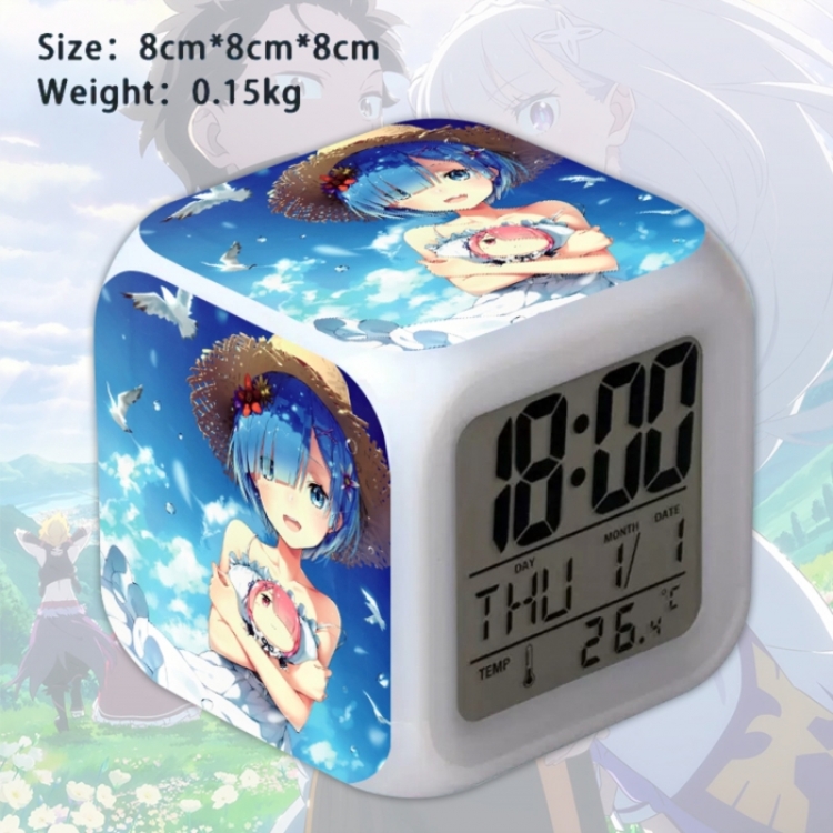 Re:Zero kara Hajimeru Isekai Seikatsu Anime Square Alarm Clock 8x8x8cm