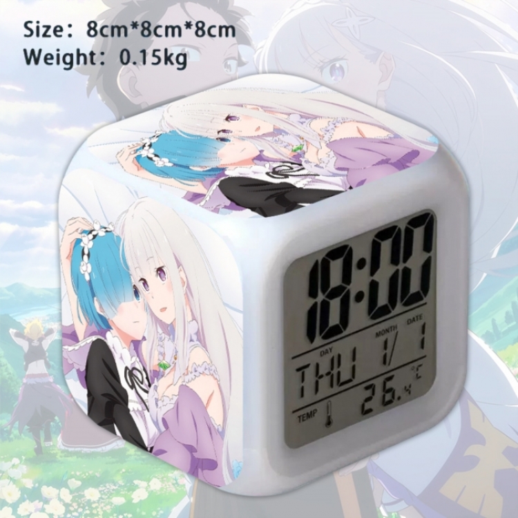 Re:Zero kara Hajimeru Isekai Seikatsu Anime Square Alarm Clock 8x8x8cm