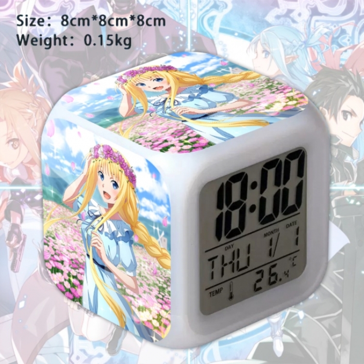 Sword Art Online Anime Square Alarm Clock 8x8x8cm