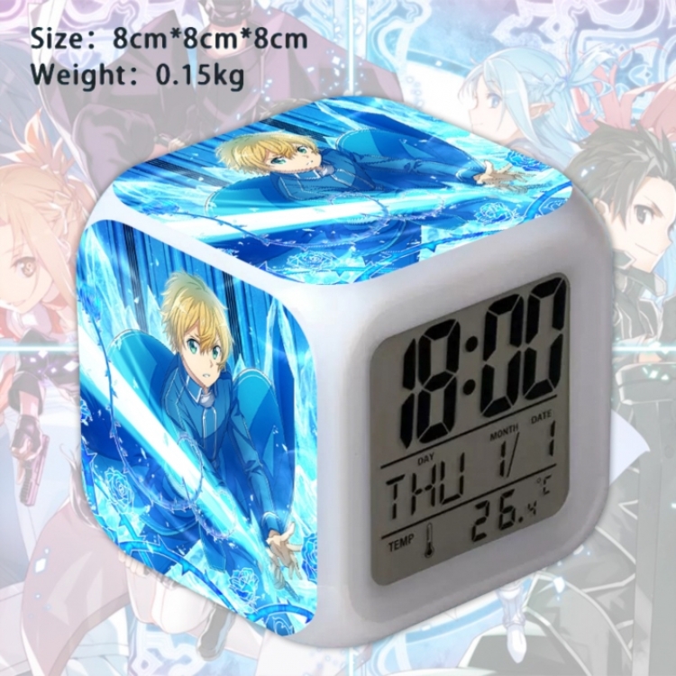 Sword Art Online Anime Square Alarm Clock 8x8x8cm