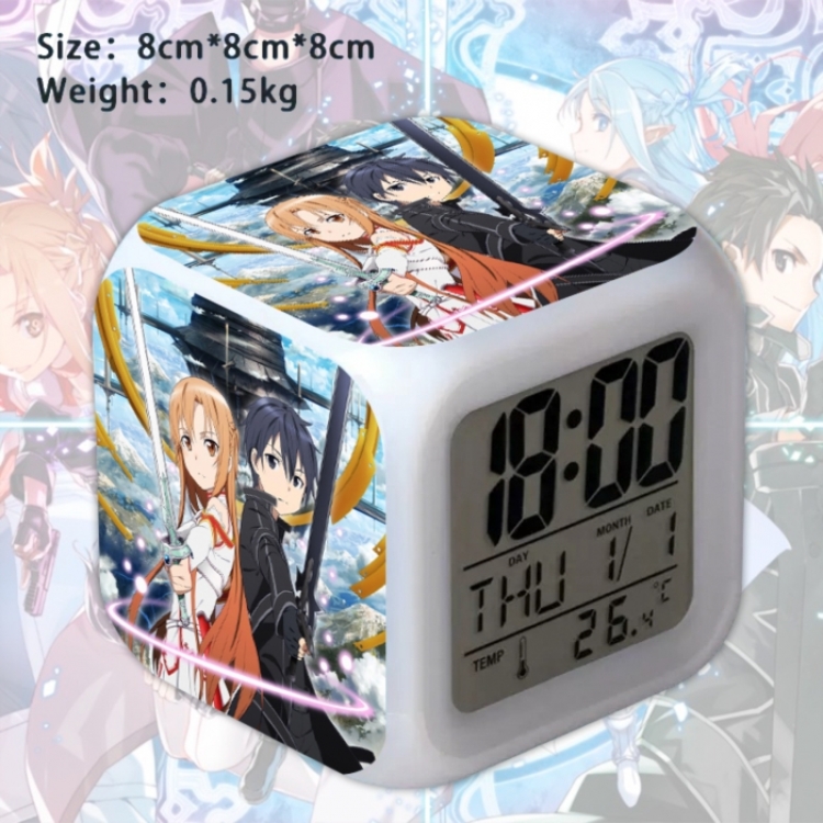 Sword Art Online Anime Square Alarm Clock 8x8x8cm