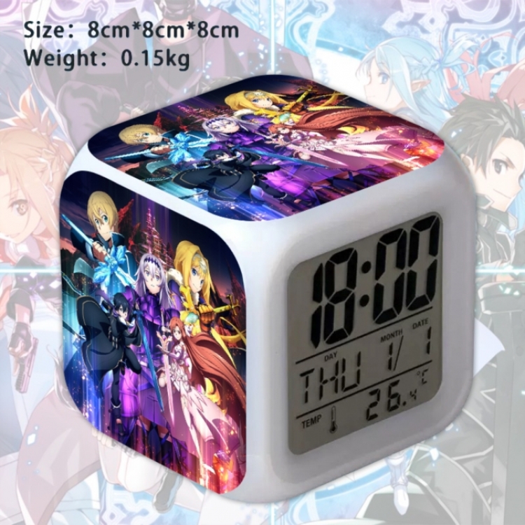 Sword Art Online Anime Square Alarm Clock 8x8x8cm