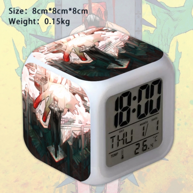 Chainsaw Man Anime Square Alarm Clock 8x8x8cm