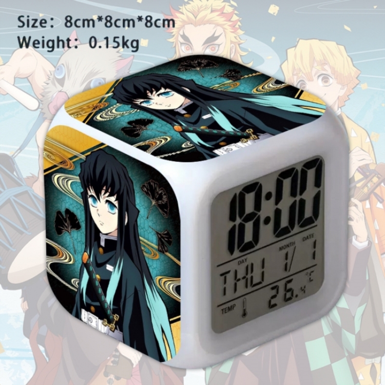 Demon Slayer Kimets Anime Square Alarm Clock 8x8x8cm