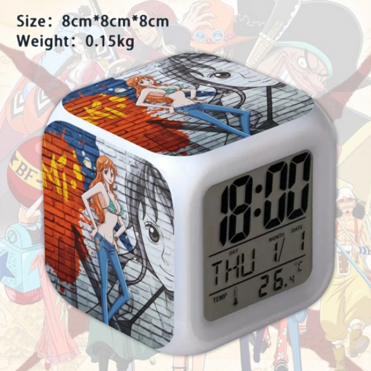 One Piece Anime Square Alarm Clock 8x8x8cm