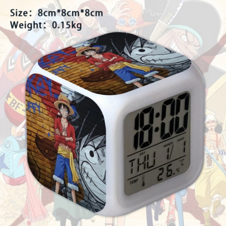 One Piece Anime Square Alarm Clock 8x8x8cm