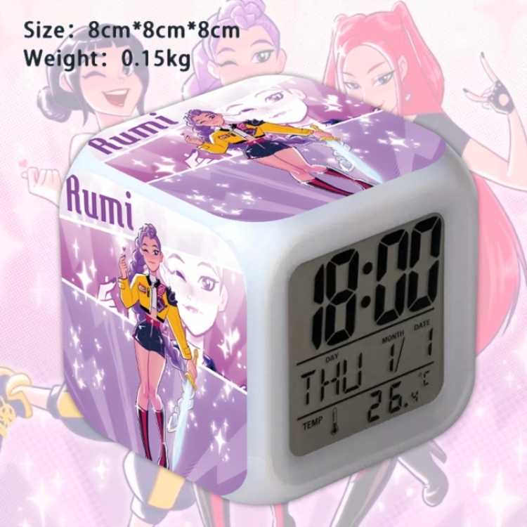 K-Pop:Demon Hunters Anime Square Alarm Clock 8x8x8cm