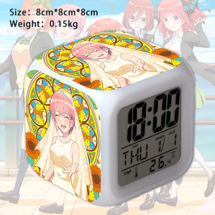 The Quintessential Quintuplets Anime Square Alarm Clock 8x8x8cm
