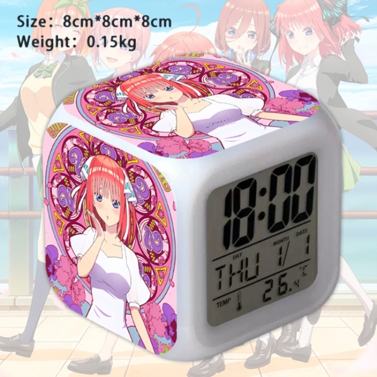 The Quintessential Quintuplets Anime Square Alarm Clock 8x8x8cm