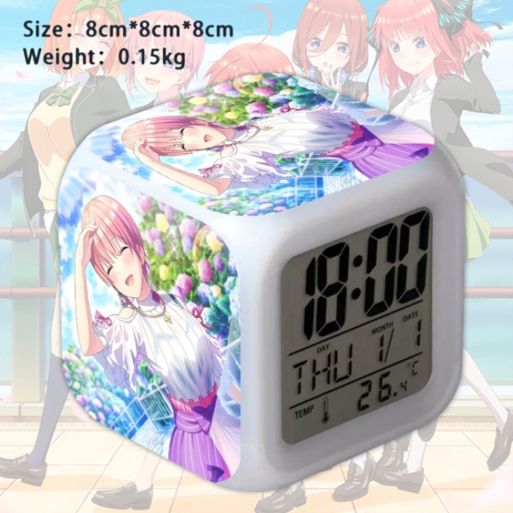 The Quintessential Quintuplets Anime Square Alarm Clock 8x8x8cm