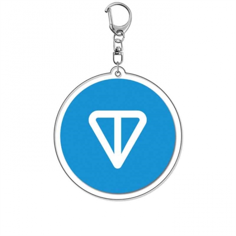 Virtual currency Anime Acrylic Keychain Charm price for 5 pcs