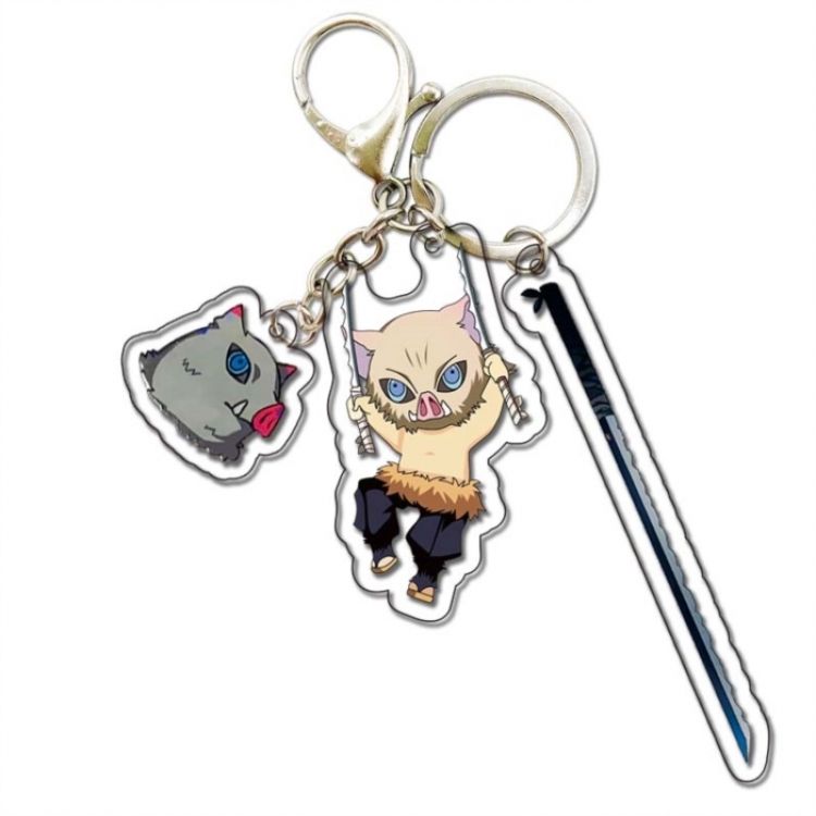 Demon Slayer Kimets Star Surrounding Acrylic 3 Pendant Keychain Pendant price for 5 pcs