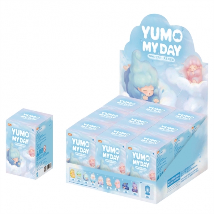 Yumo my day series blind box Trendy and trendy blind box plush toys a set of 9