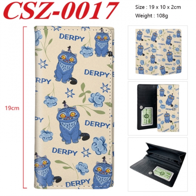 K-Pop Demon Hunters Anime peripheral long three fold wallet 19x10x2cm