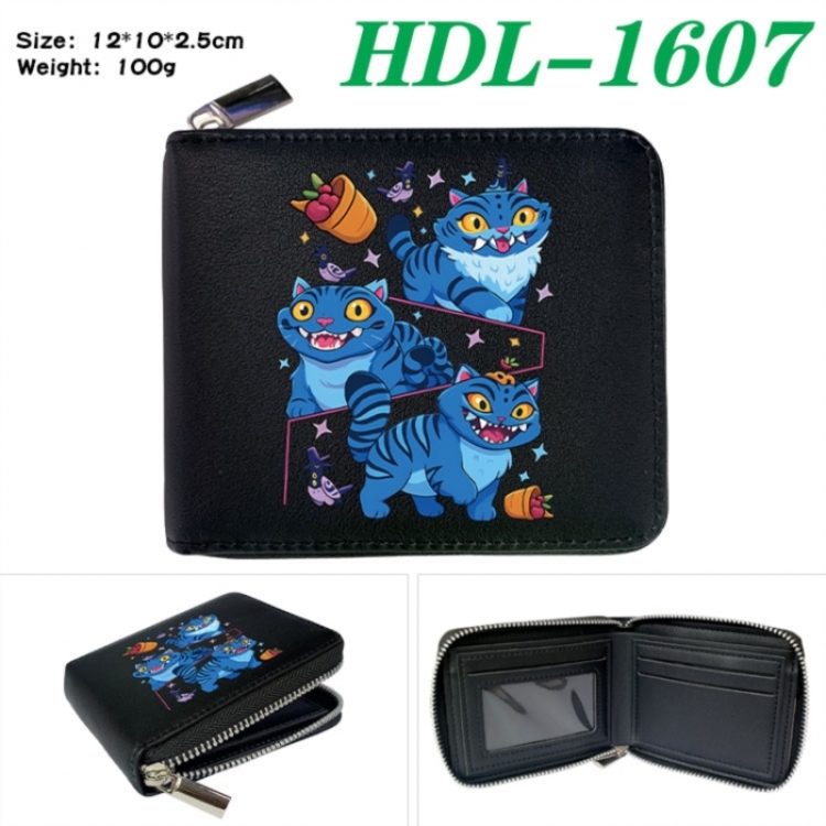 K-Pop Demon Hunters Anime Full Color Short All Inclusive Zipper Wallet 10x12x2.5cm
