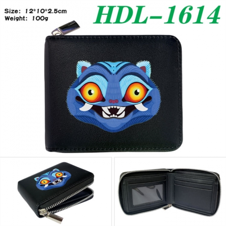 K-Pop Demon Hunters Anime Full Color Short All Inclusive Zipper Wallet 10x12x2.5cm