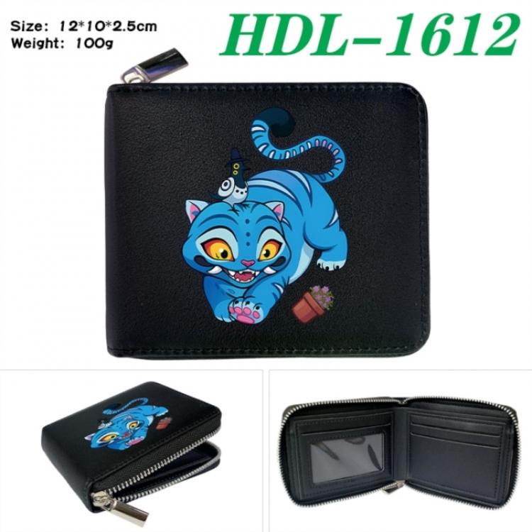 K-Pop Demon Hunters Anime Full Color Short All Inclusive Zipper Wallet 10x12x2.5cm