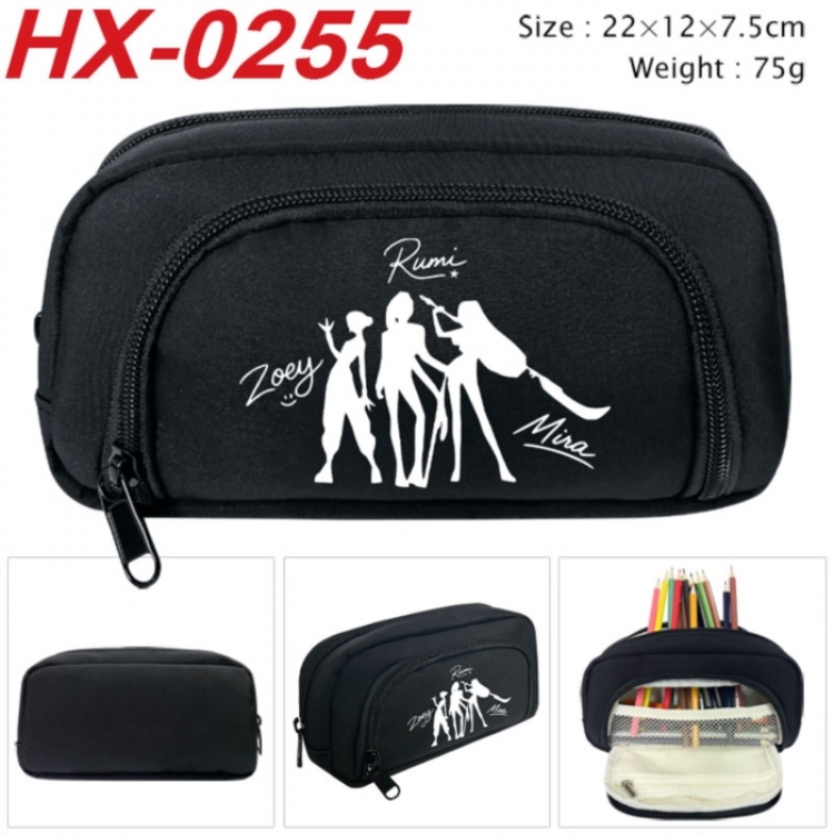 K-Pop Demon Hunters Anime 3D pencil case with insulation layer Pencil Bag 22X15X7.5CM