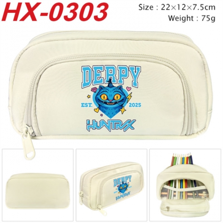 K-Pop Demon Hunters Anime 3D pencil case with insulation layer Pencil Bag 22X15X7.5CM