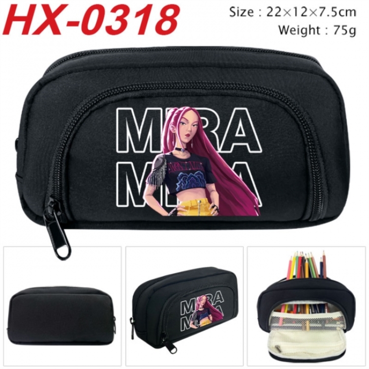 K-Pop Demon Hunters Anime 3D pencil case with insulation layer Pencil Bag 22X15X7.5CM