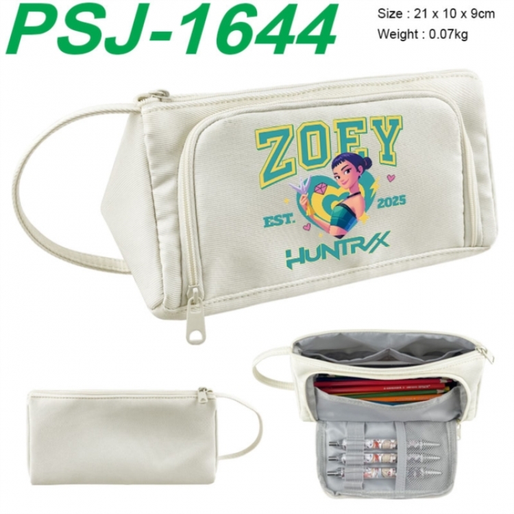 K-Pop Demon Hunters Anime canvas triangular pencil case 21x10x9cm 