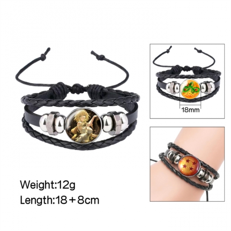 Honkai: Star Rail Anime peripheral crystal leather rope bracelet price for 5 pcs 