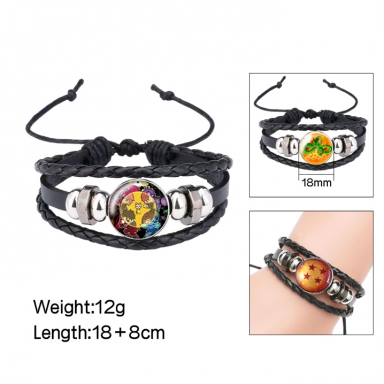 DANDADAN Anime peripheral crystal leather rope bracelet price for 5 pcs 