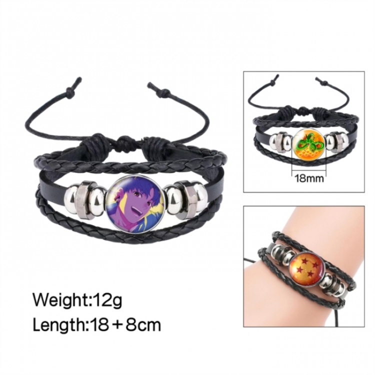 DANDADAN Anime peripheral crystal leather rope bracelet price for 5 pcs 