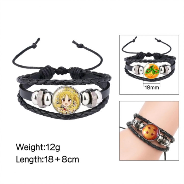 BOCCHI THE ROCK! Anime peripheral crystal leather rope bracelet price for 5 pcs 