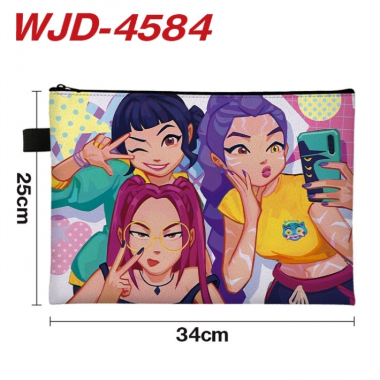 K-Pop Demon Hunters Anime Full Color A4 Document Bag 34x25cm 