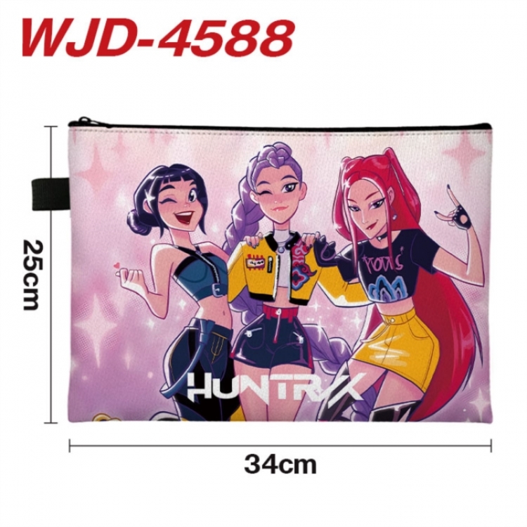 K-Pop Demon Hunters Anime Full Color A4 Document Bag 34x25cm 