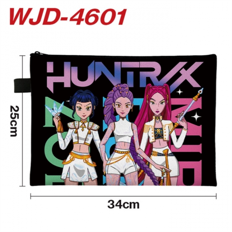 K-Pop Demon Hunters Anime Full Color A4 Document Bag 34x25cm 