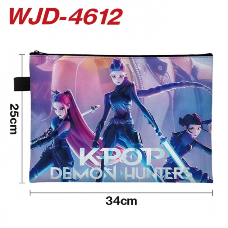 K-Pop Demon Hunters Anime Full Color A4 Document Bag 34x25cm 