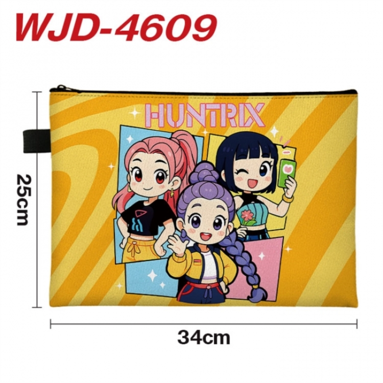 K-Pop Demon Hunters Anime Full Color A4 Document Bag 34x25cm 