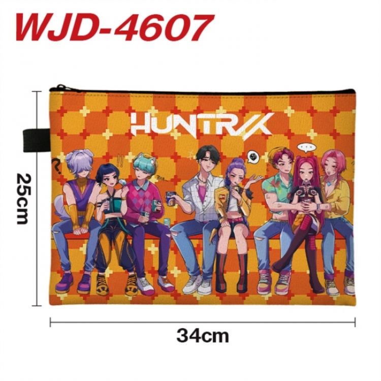 K-Pop Demon Hunters Anime Full Color A4 Document Bag 34x25cm 
