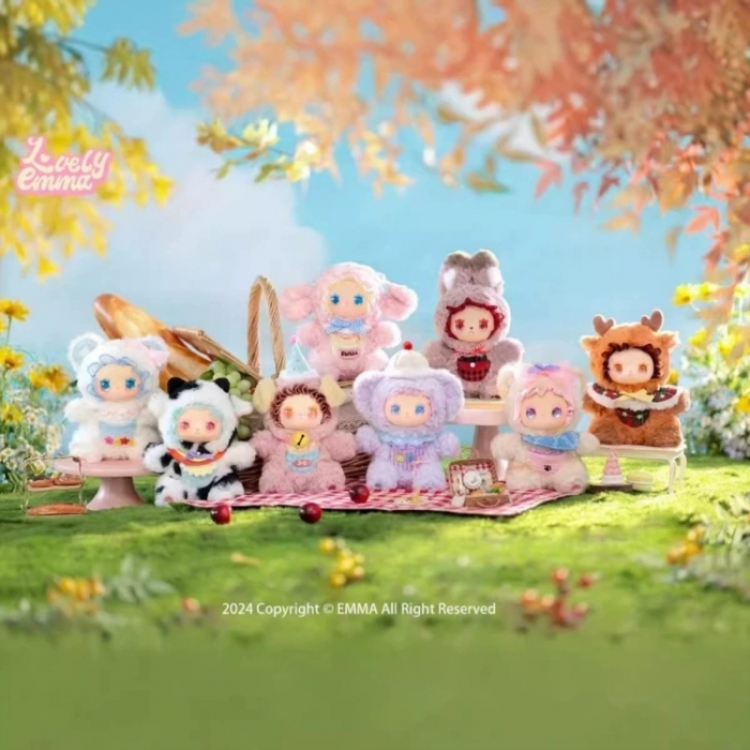 Emma  Pocket Zoo Series Pocket Animal Doll Blind Box Trendy Play Small Handmade a set of 6