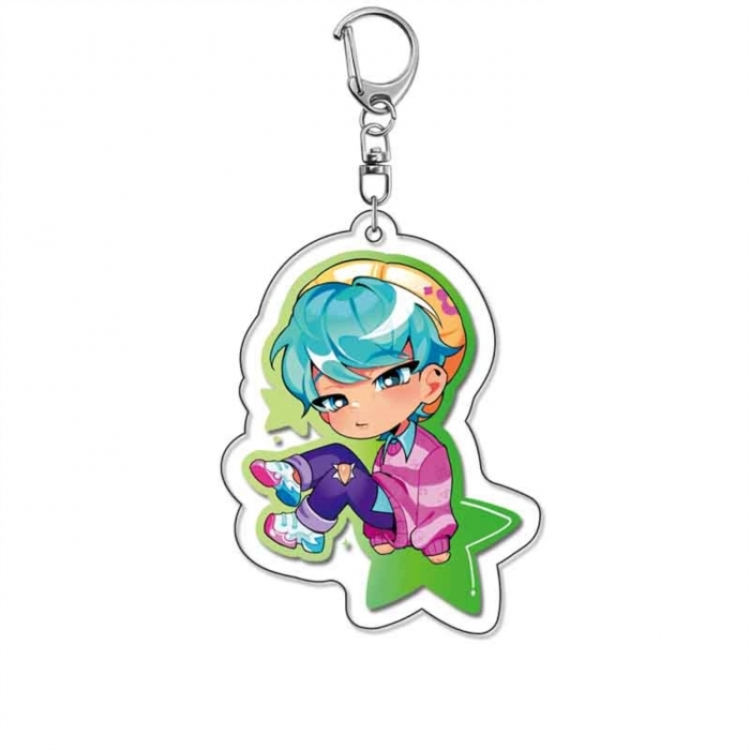 K-Pop Demon Hunters Anime Acrylic Keychain Charm price for 5 pcs