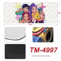 K-Pop Demon Hunters Anime peripheral lock edge mouse pad 90X40cm