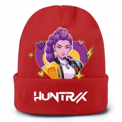 K-Pop Demon Hunters Anime peripheral colorful knitted hat