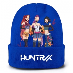 K-Pop Demon Hunters Anime peripheral colorful knitted hat